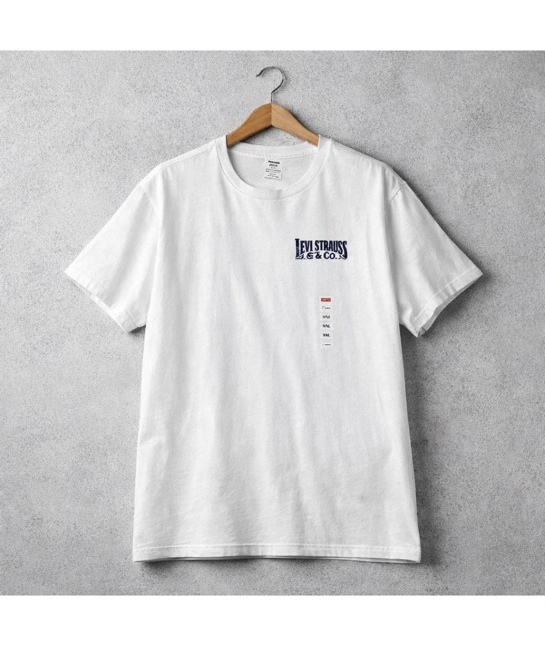 LEVI'S Белая хлопковая футболка, фото 9