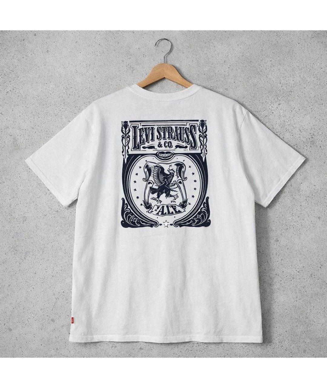 LEVI'S Белая хлопковая футболка, фото 2