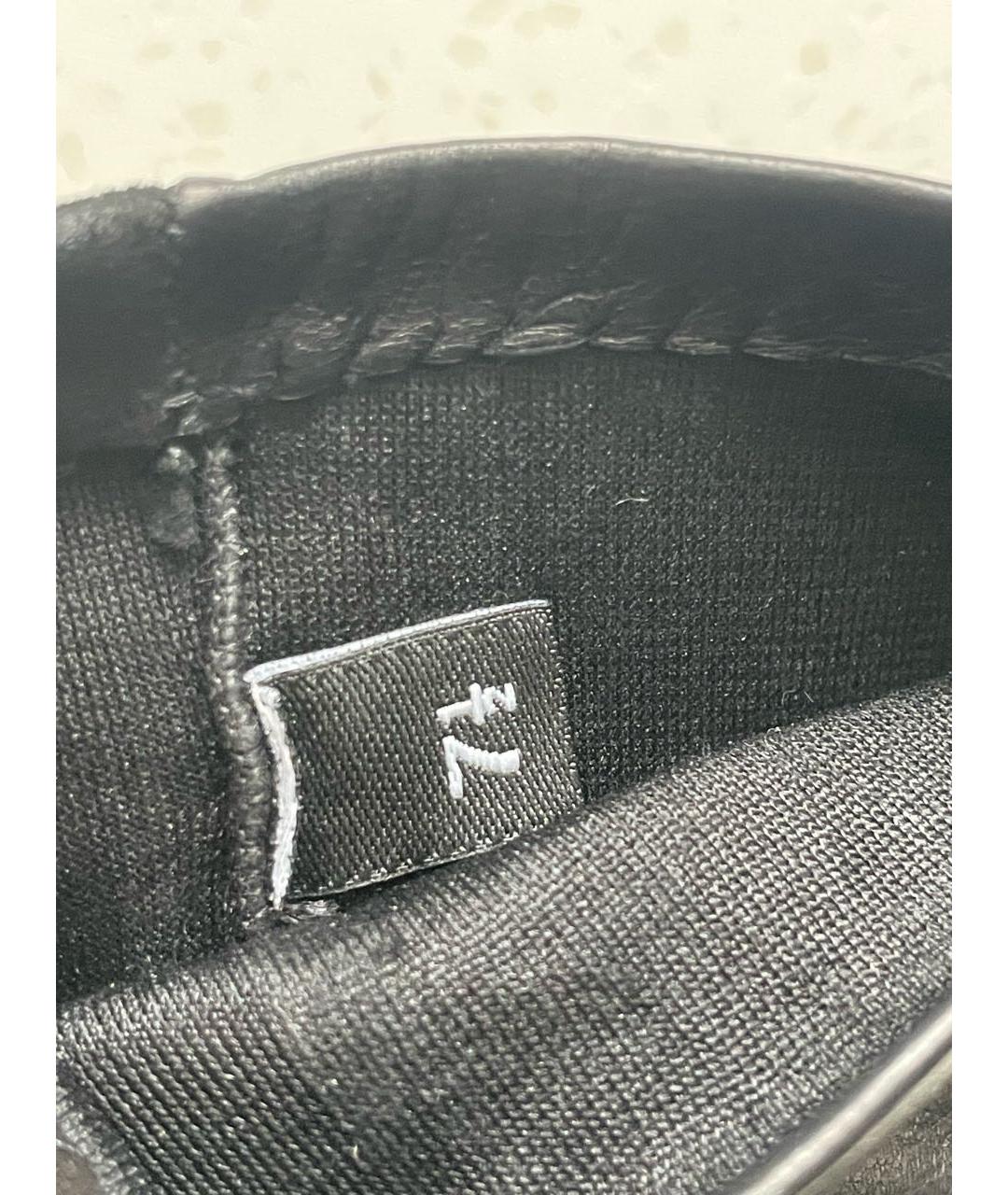 CHANEL Черные кожаные митенки, фото 7