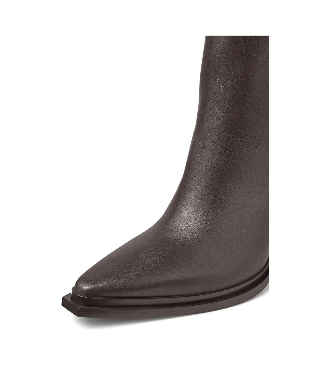 JIMMY CHOO Коричневые кожаные ботфорты, фото 2