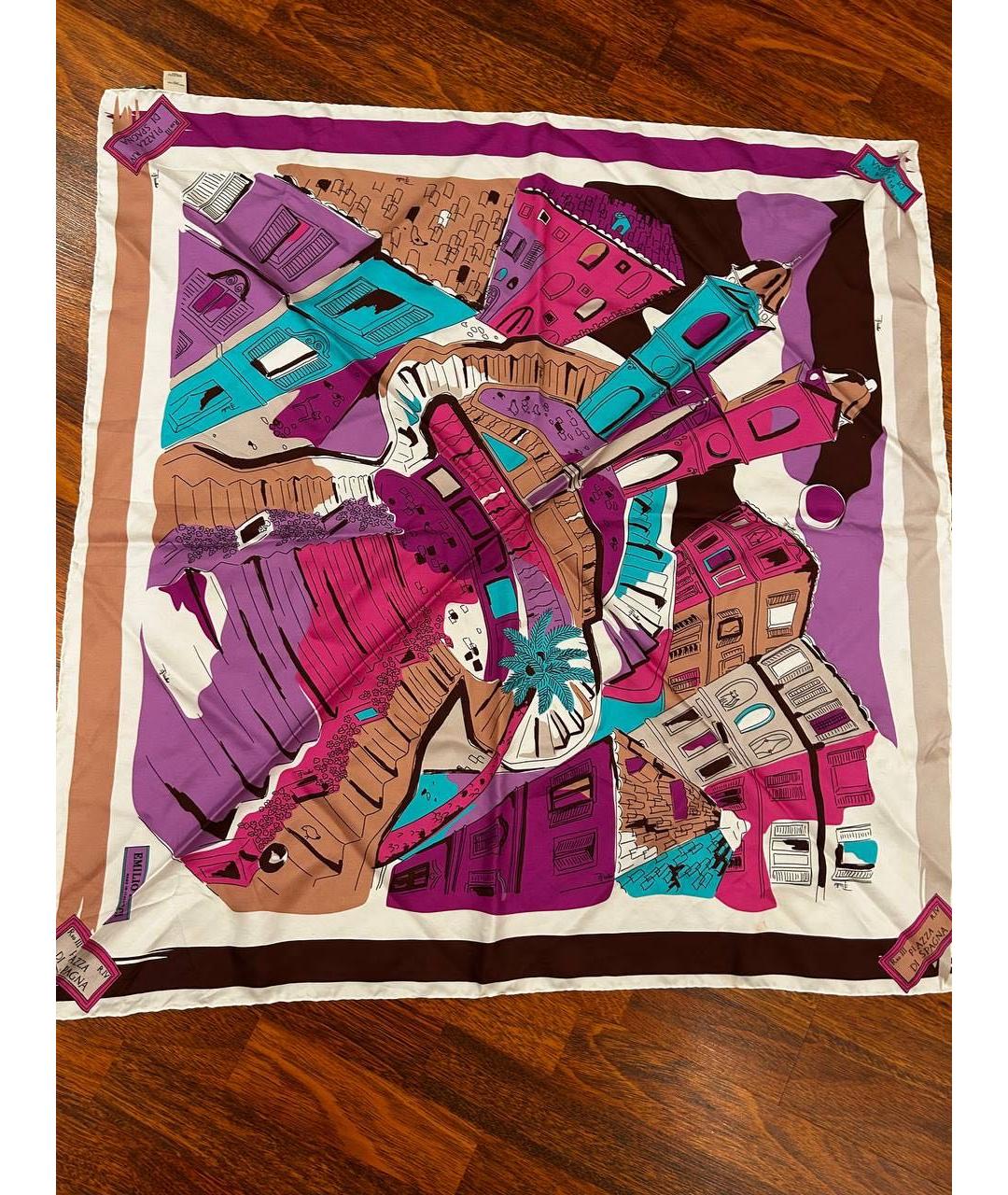 EMILIO PUCCI Мульти шелковый платок, фото 3