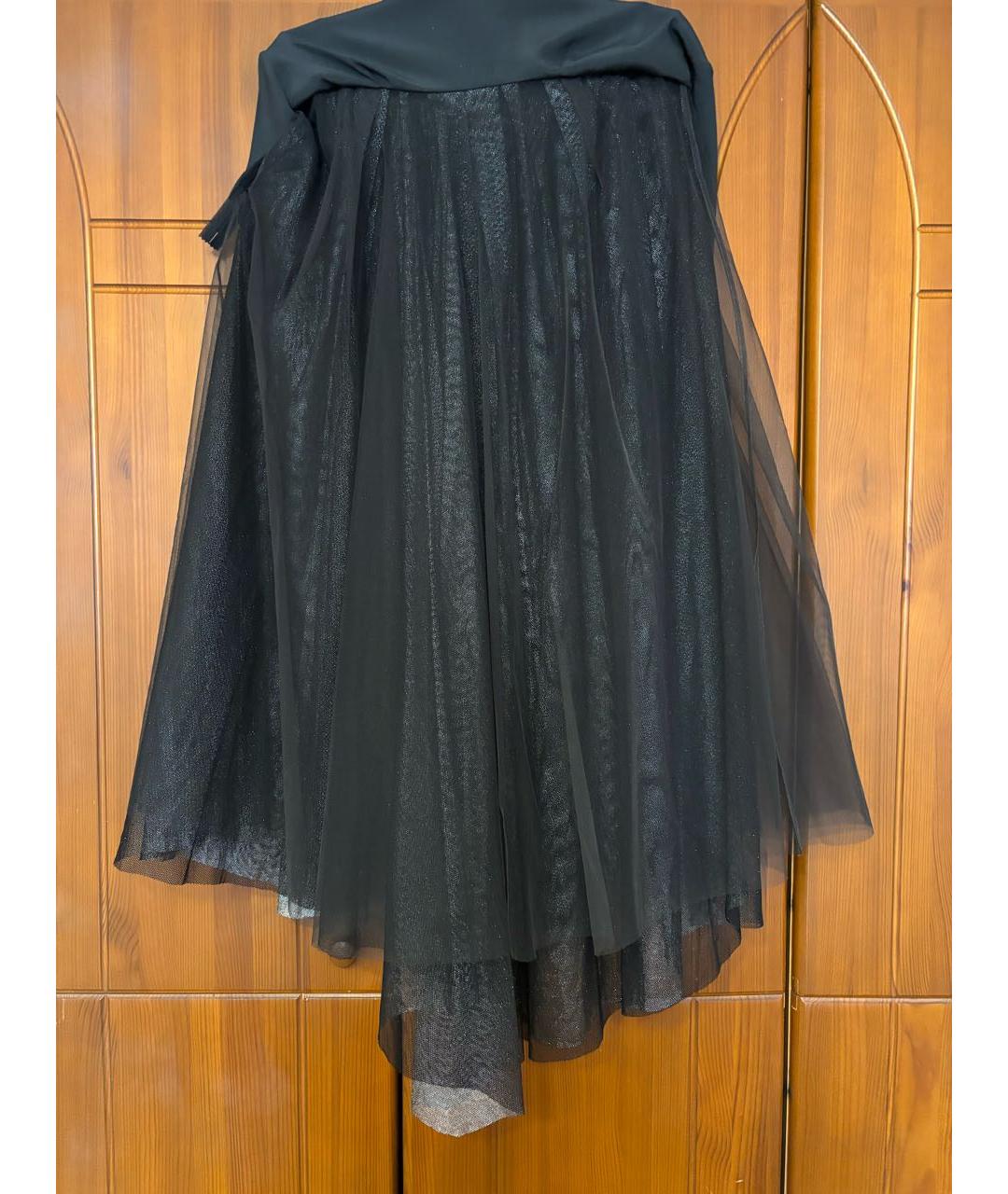 BRUNELLO CUCINELLI Серебряная ацетатная юбка макси, фото 7