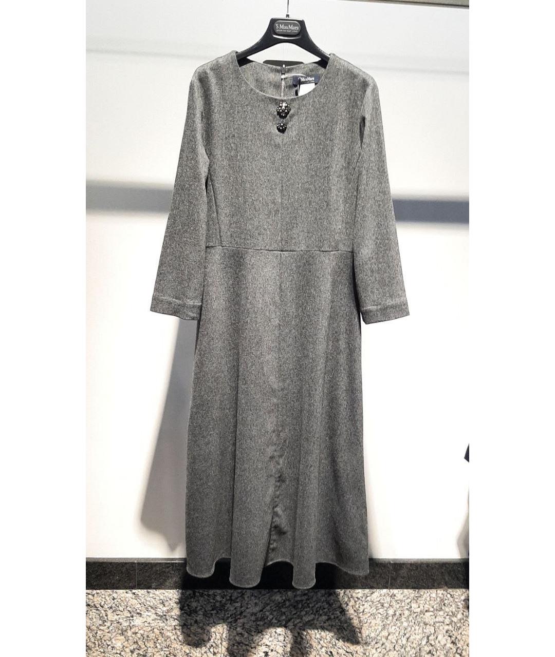 'S MAX MARA Серое повседневное платье, фото 3