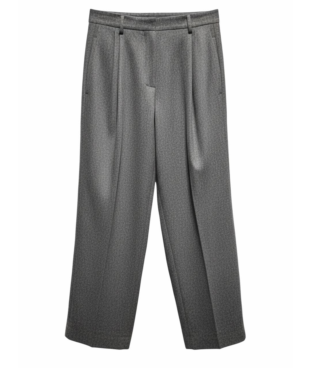 'S MAX MARA Серые прямые брюки, фото 1