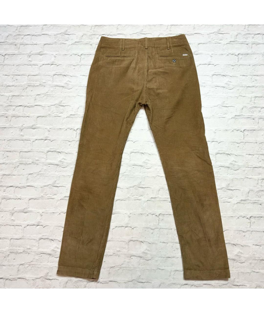 LEVI'S Коричневые хлопковые повседневные брюки, фото 3
