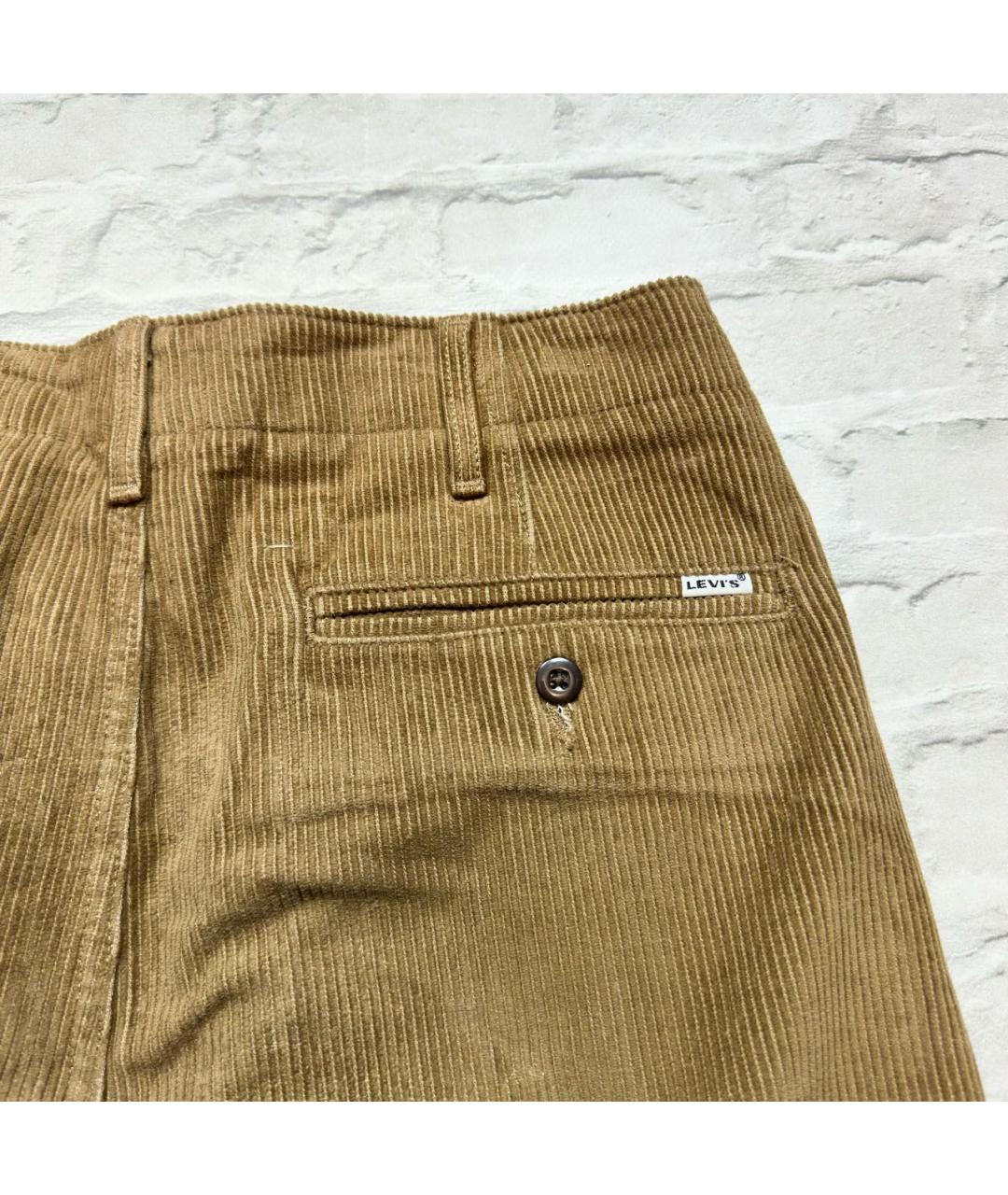LEVI'S Коричневые хлопковые повседневные брюки, фото 2