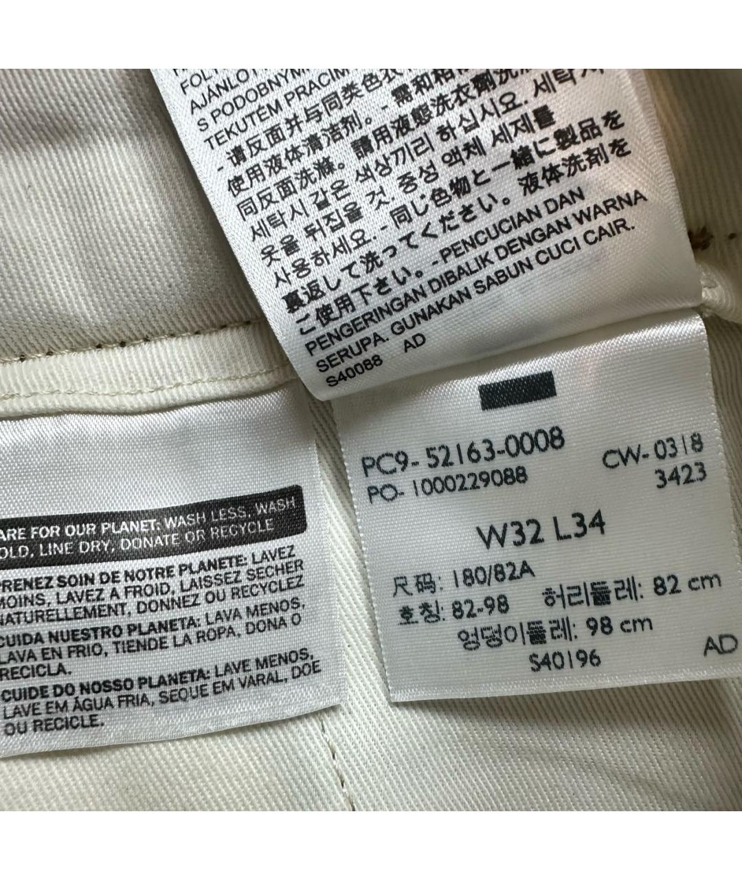 LEVI'S Коричневые хлопковые повседневные брюки, фото 7