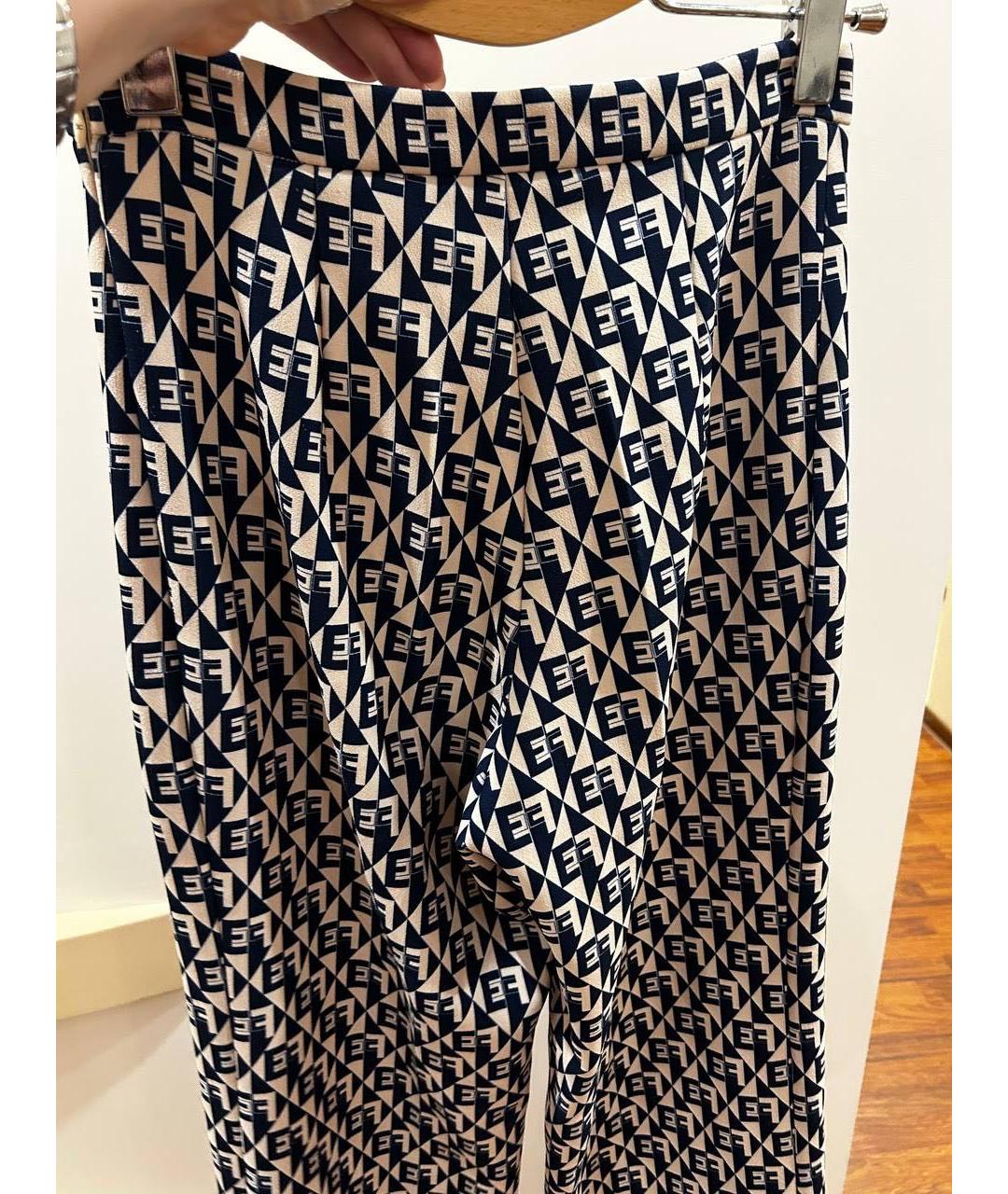 ELISABETTA FRANCHI Мульти брюки узкие, фото 3