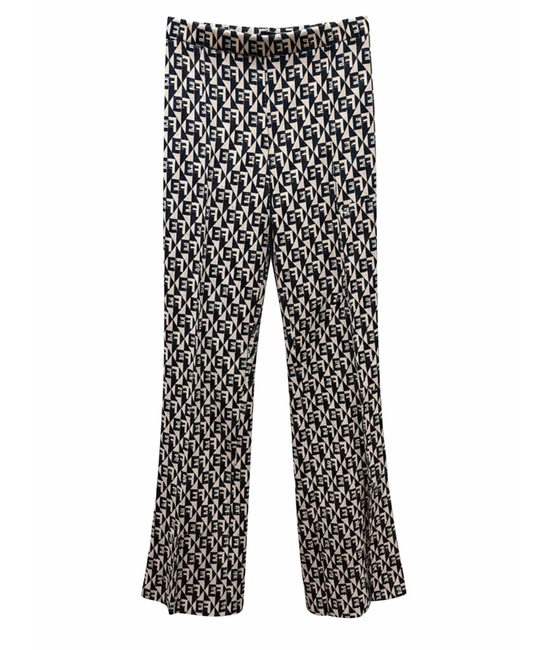 ELISABETTA FRANCHI Мульти брюки узкие, фото 1