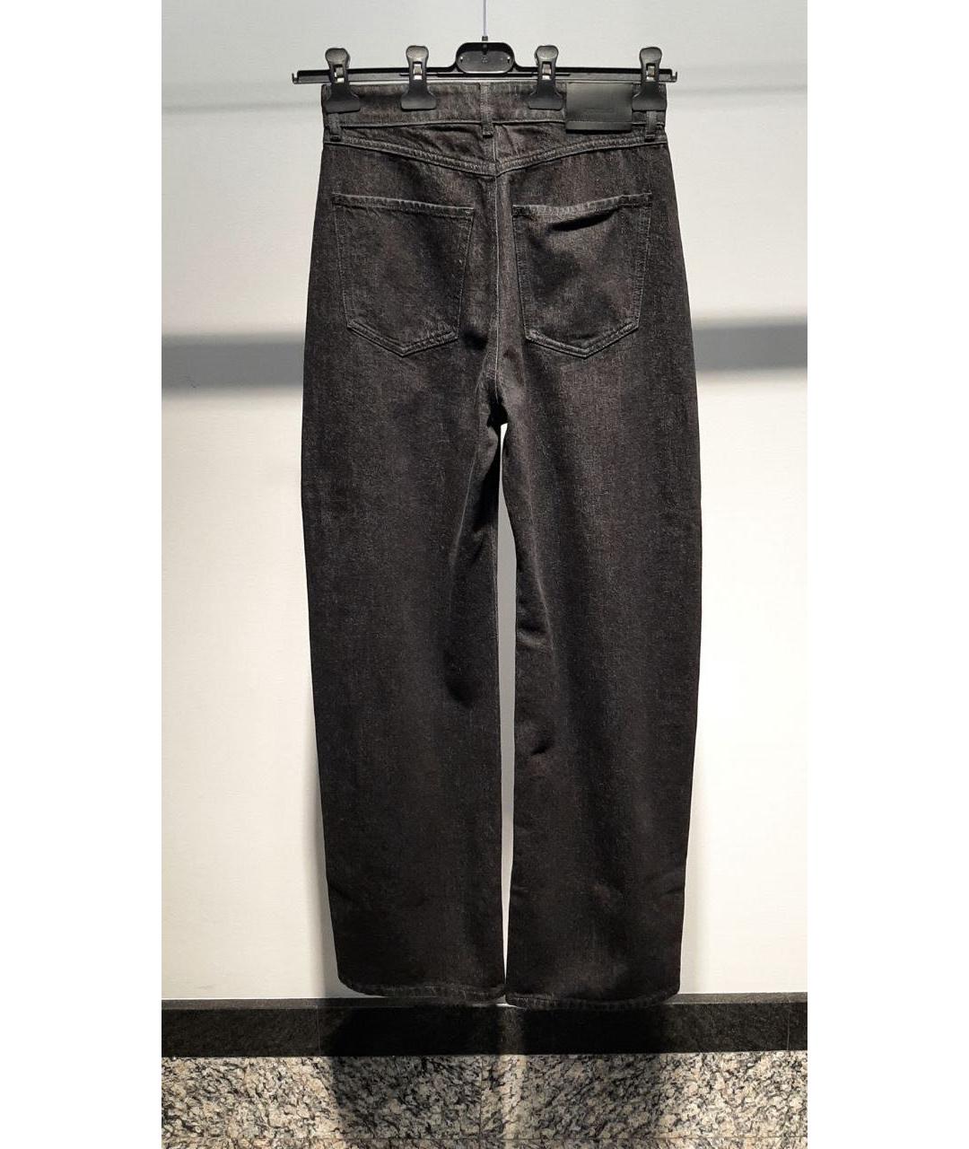 SPORTMAX Черные хлопковые прямые джинсы, фото 3