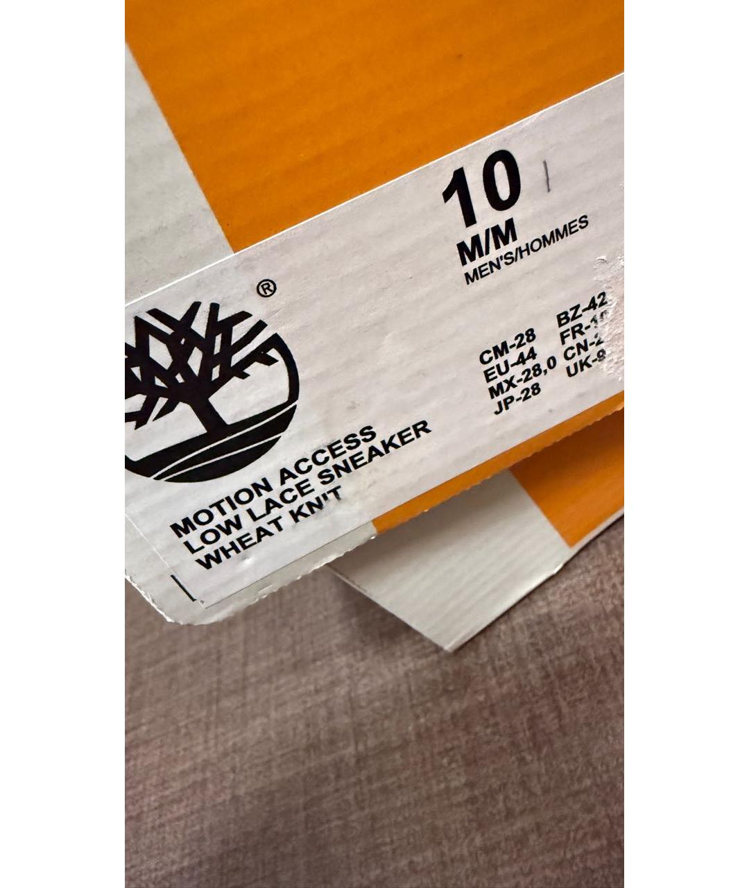 TIMBERLAND Коричневые текстильные низкие кроссовки / кеды, фото 6