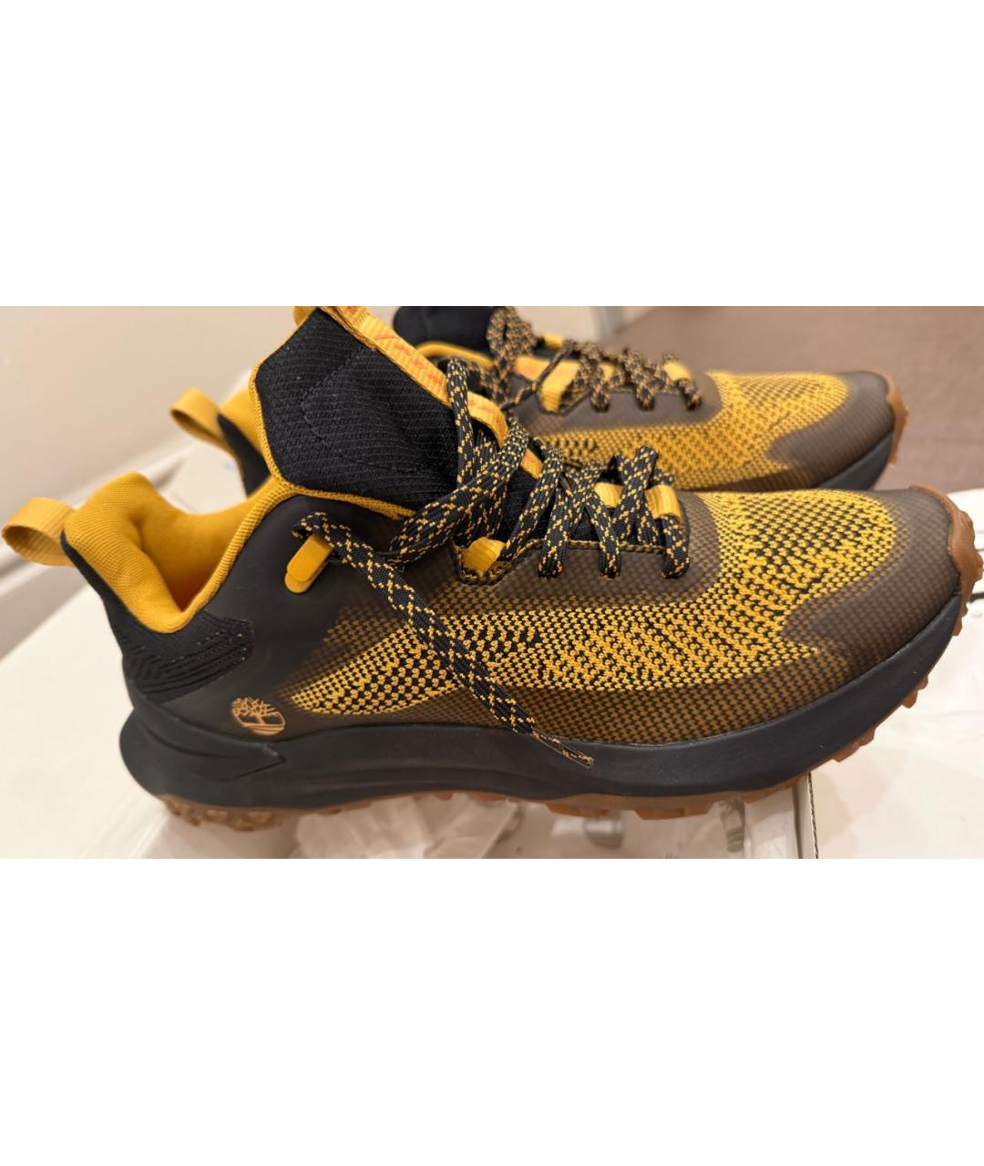 TIMBERLAND Коричневые текстильные низкие кроссовки / кеды, фото 9