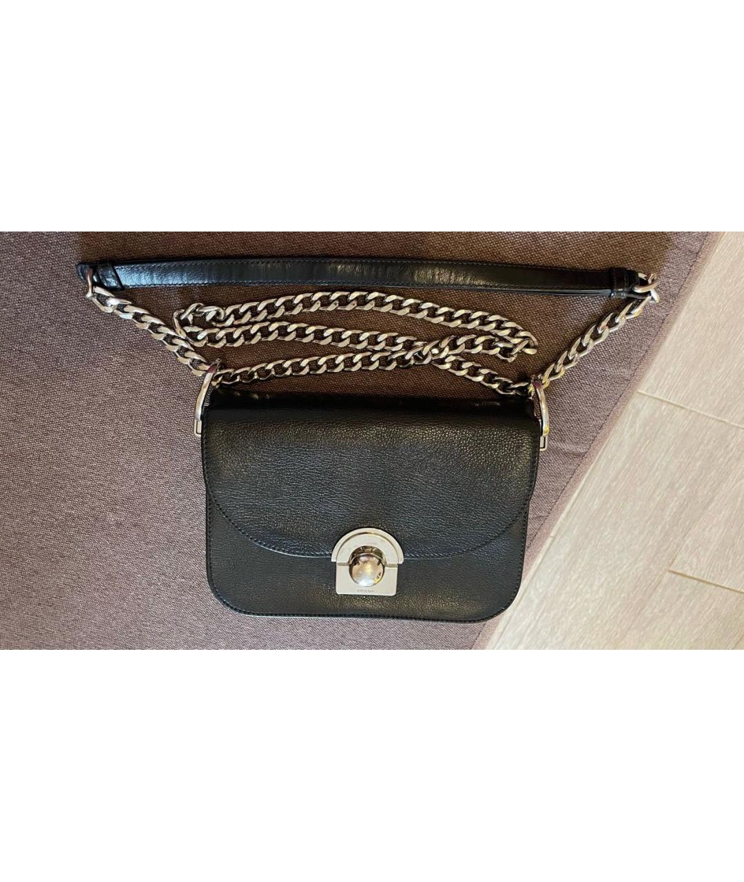 PRADA Черная кожаная сумка через плечо, фото 6