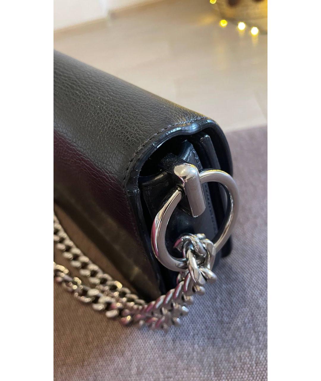 PRADA Черная кожаная сумка через плечо, фото 5