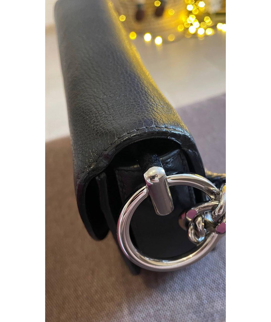 PRADA Черная кожаная сумка через плечо, фото 4