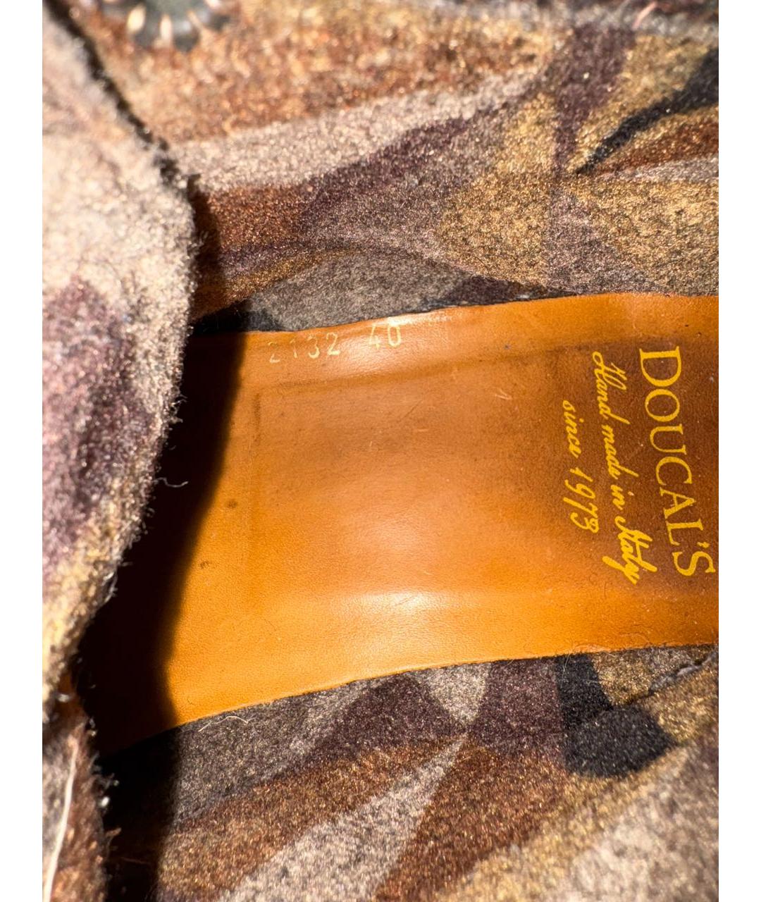 DOUCAL'S Коричневые текстильные высокие ботинки, фото 8