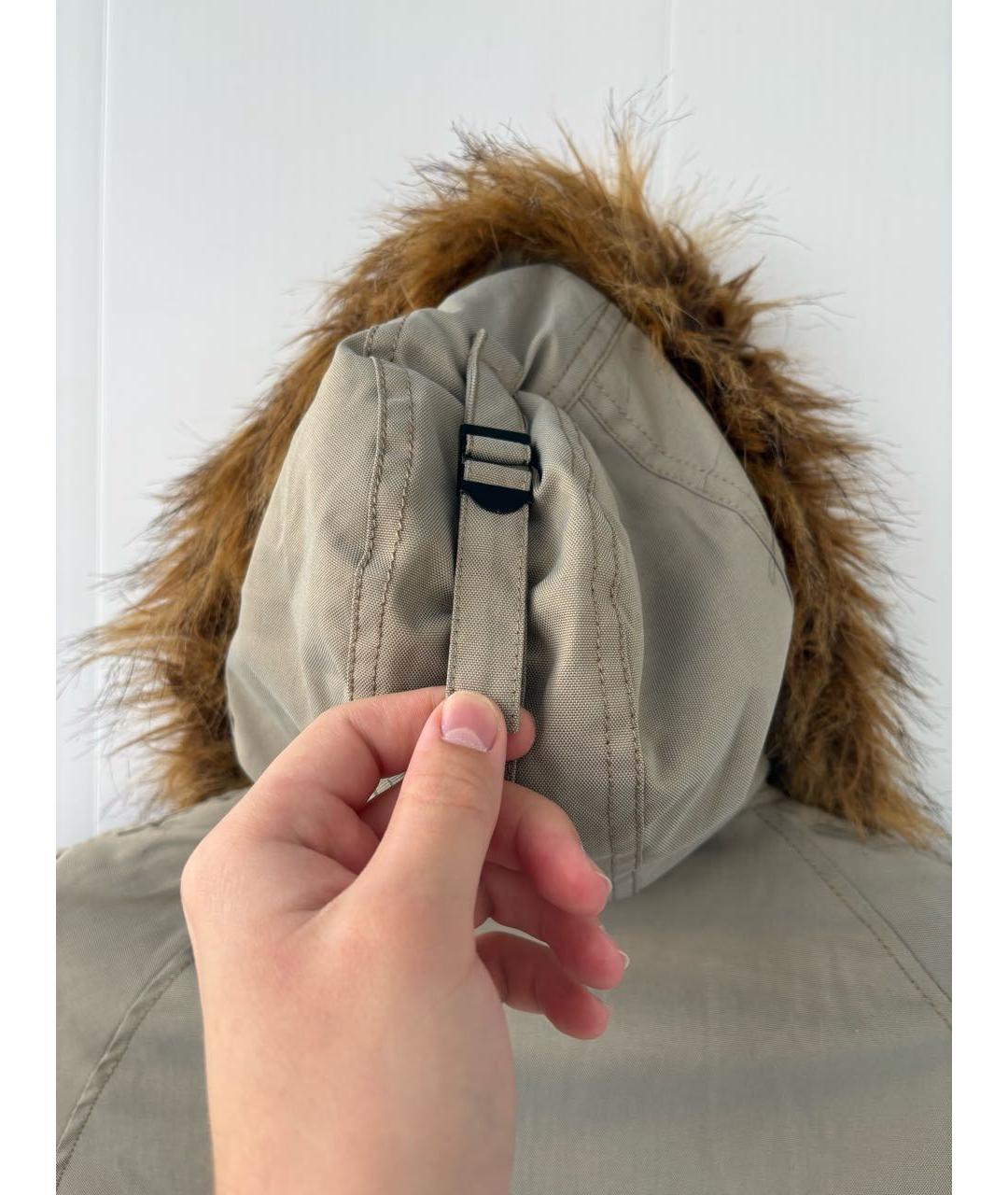 ALPHA INDUSTRIES Бежевая хлопко-эластановая парка, фото 3