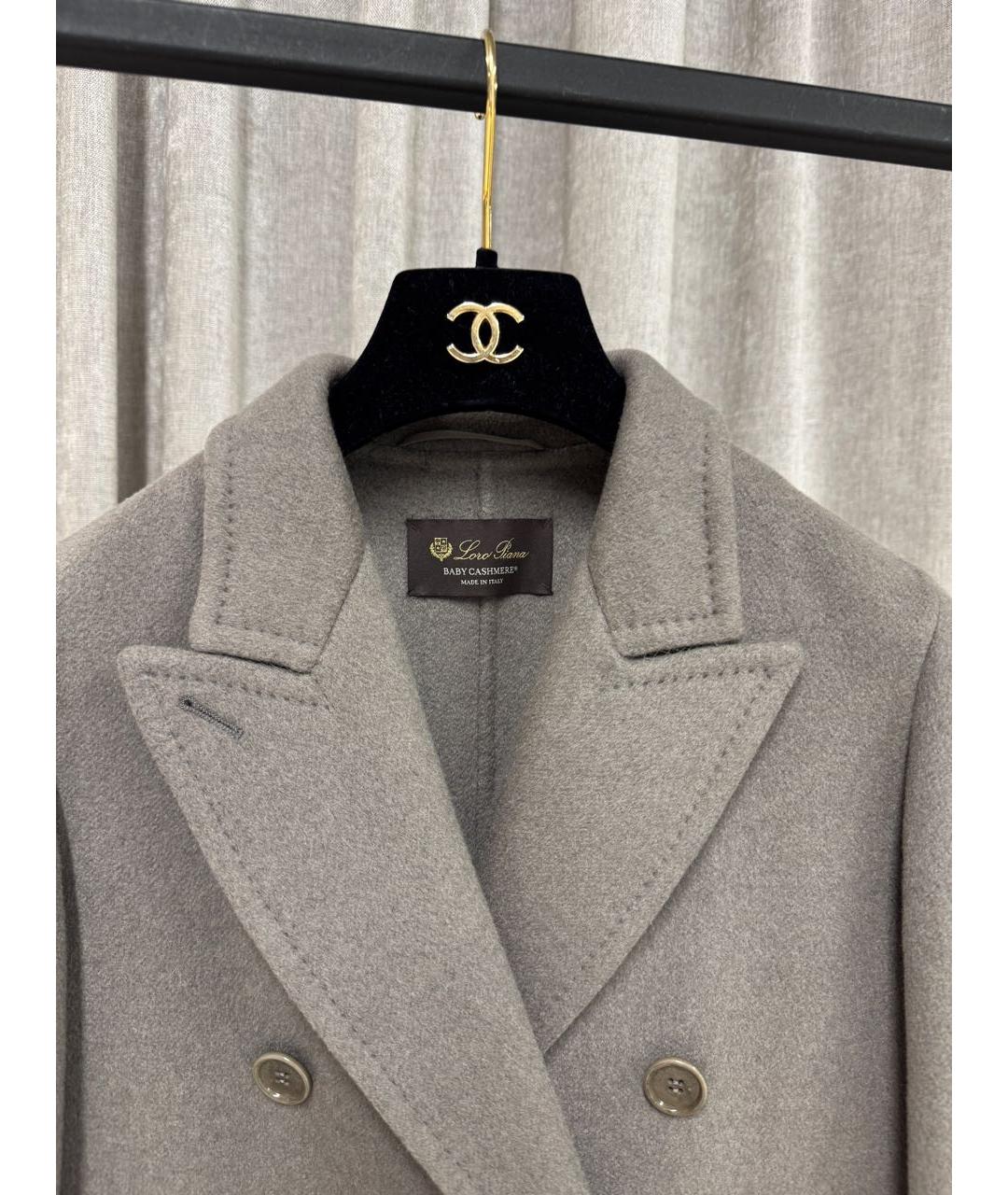 LORO PIANA Бежевое кашемировое пальто, фото 3