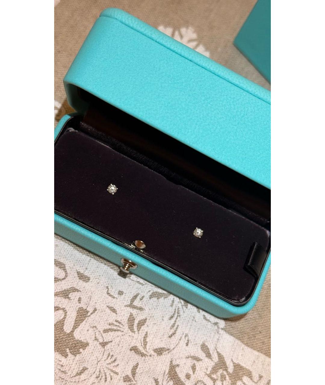 TIFFANY&CO Серебряные платиновые серьги, фото 2