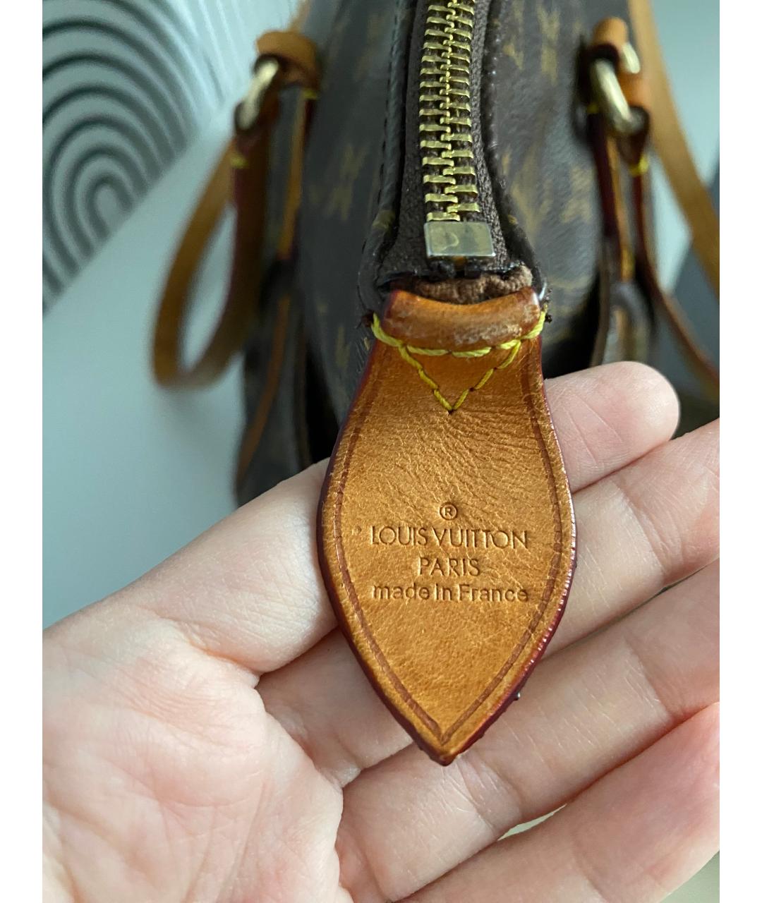 LOUIS VUITTON Коричневая сумка тоут, фото 6