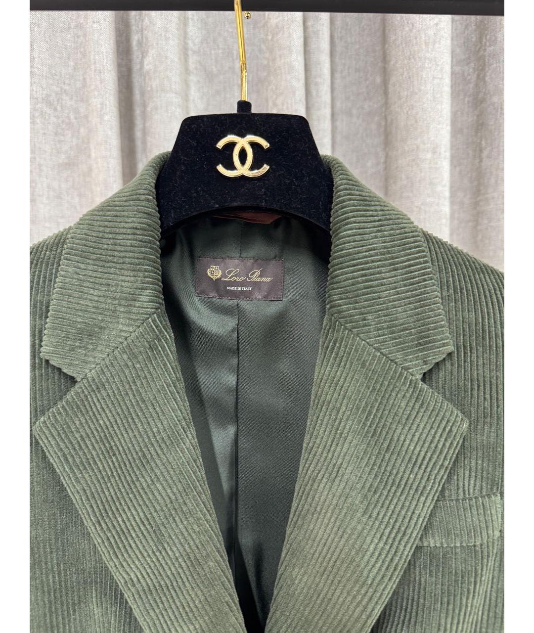 LORO PIANA Хаки хлопковый костюм с брюками, фото 3