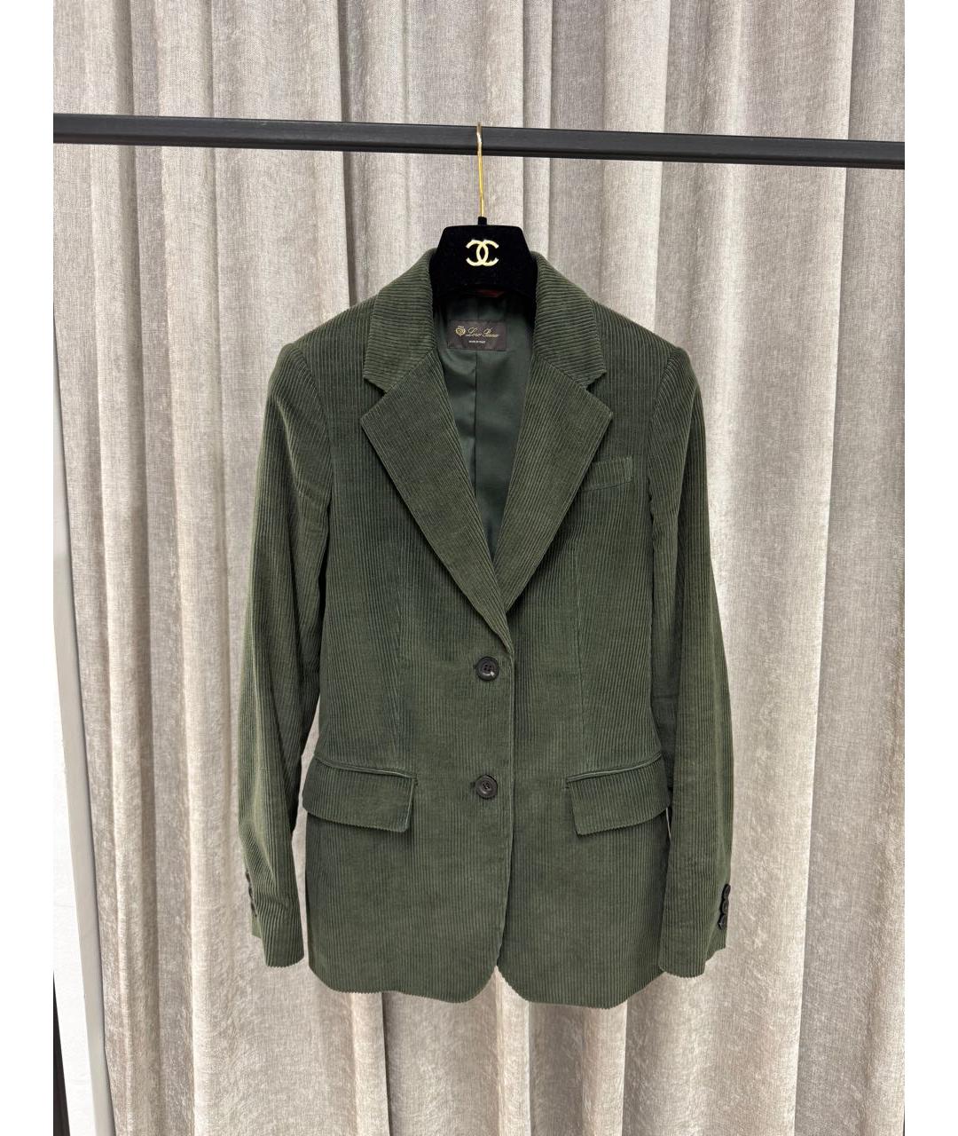 LORO PIANA Хаки хлопковый костюм с брюками, фото 5