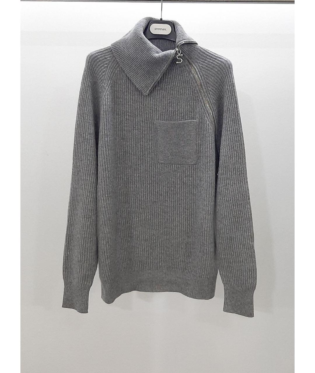 SPORTMAX Серый шерстяной джемпер / свитер, фото 3