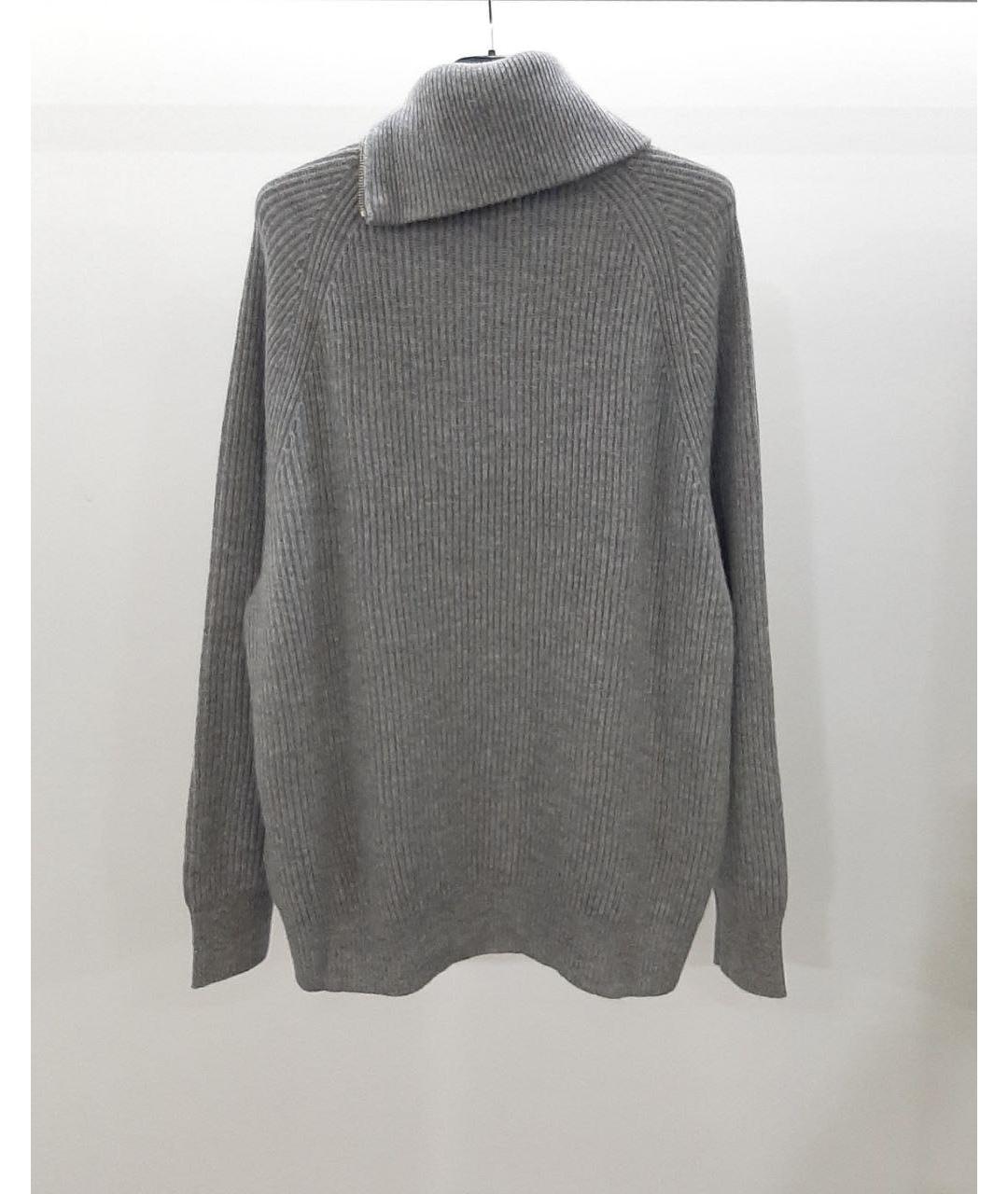SPORTMAX Серый шерстяной джемпер / свитер, фото 2