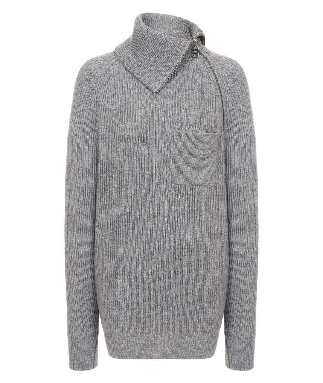 SPORTMAX Серый шерстяной джемпер / свитер, фото 1