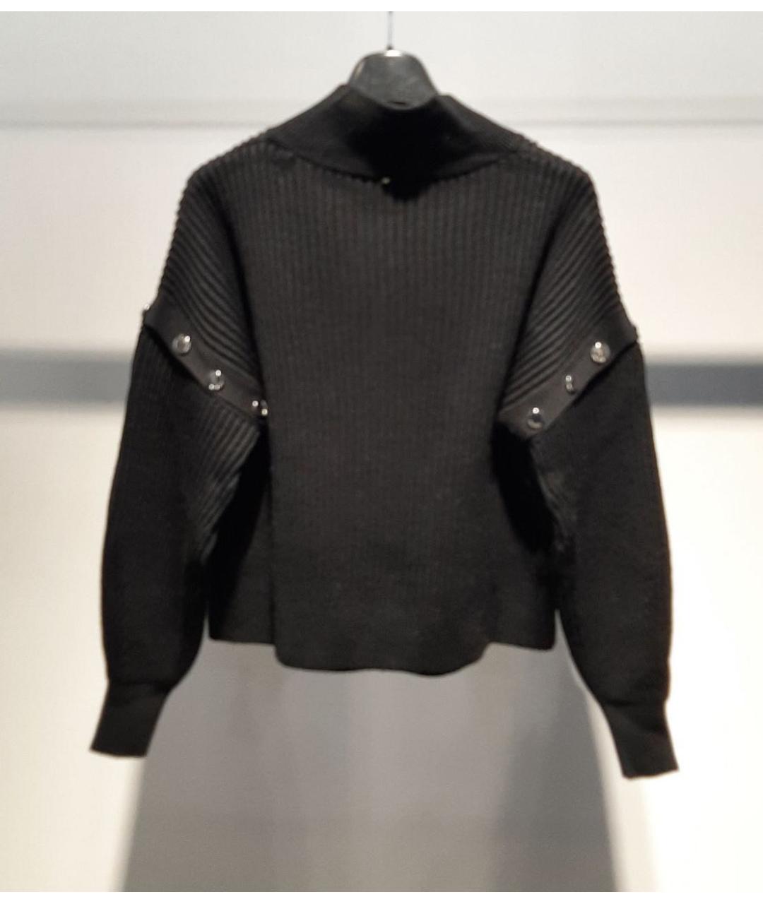 SPORTMAX Черный шерстяной джемпер / свитер, фото 3