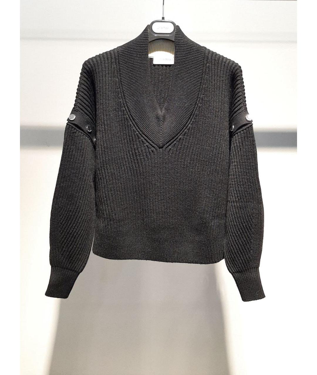 SPORTMAX Черный шерстяной джемпер / свитер, фото 2