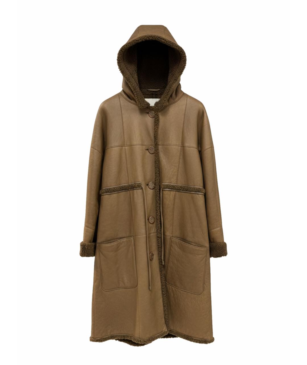 CHANEL Бежевая меховая дубленка, фото 1