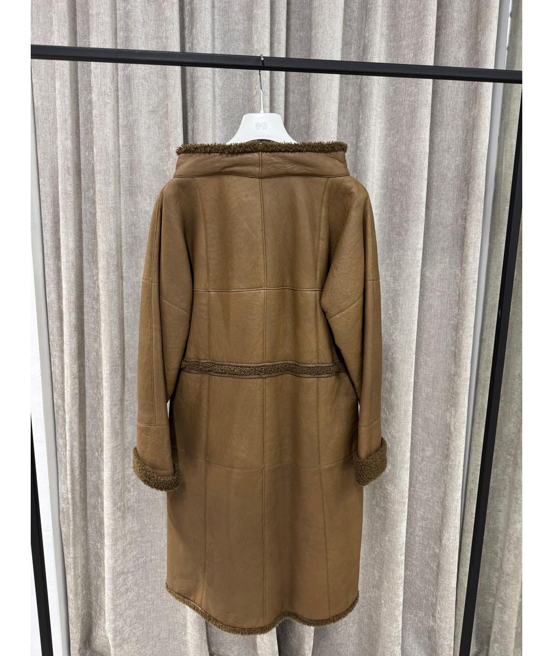 CHANEL Бежевая меховая дубленка, фото 2