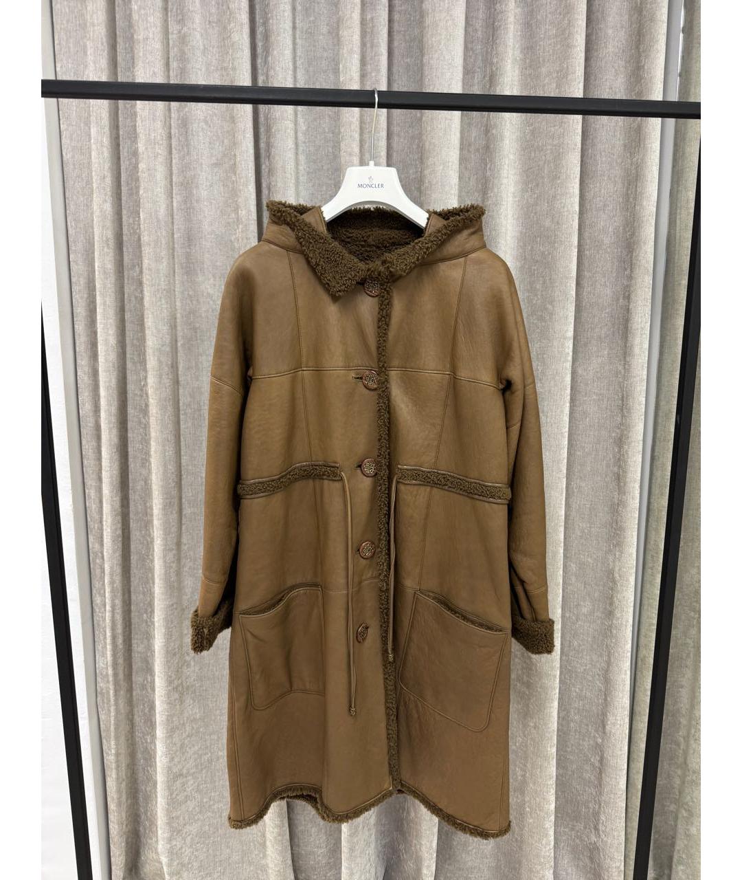 CHANEL Бежевая меховая дубленка, фото 5