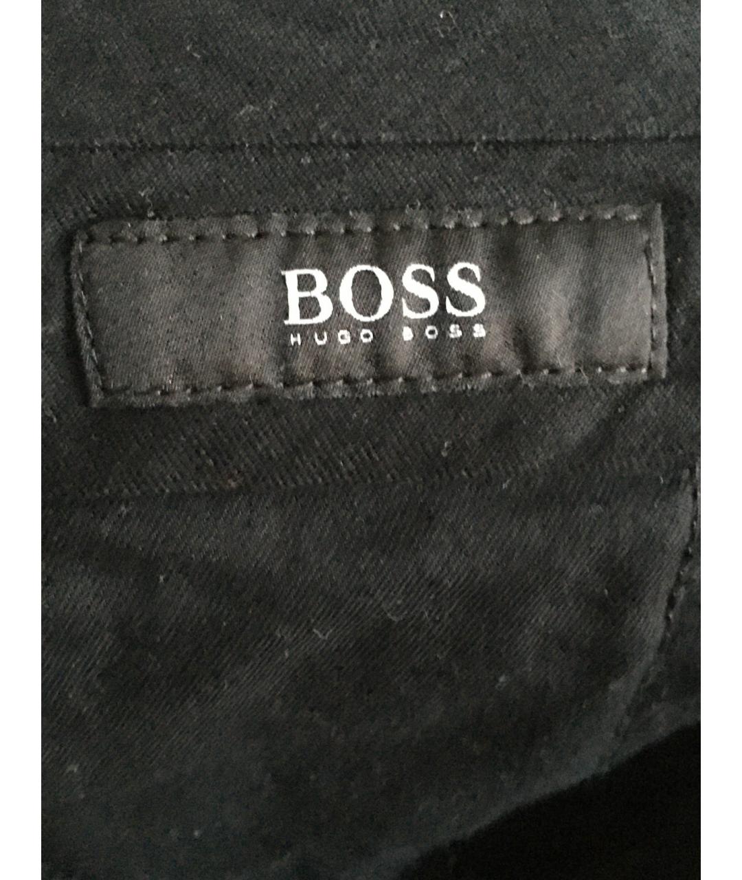 HUGO BOSS Серые шерстяные прямые брюки, фото 3