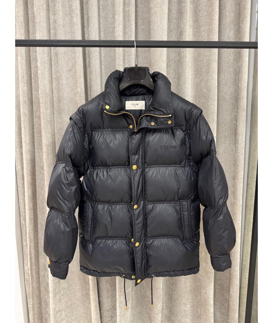 CELINE Черная полиэстеровая куртка, фото 5