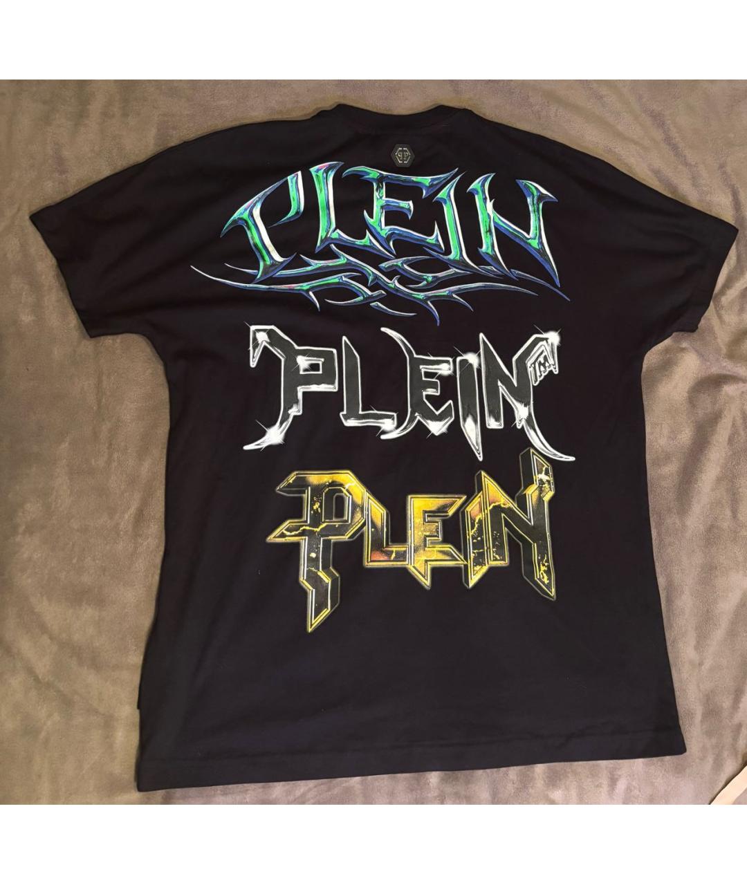 PHILIPP PLEIN Черная хлопковая футболка, фото 2