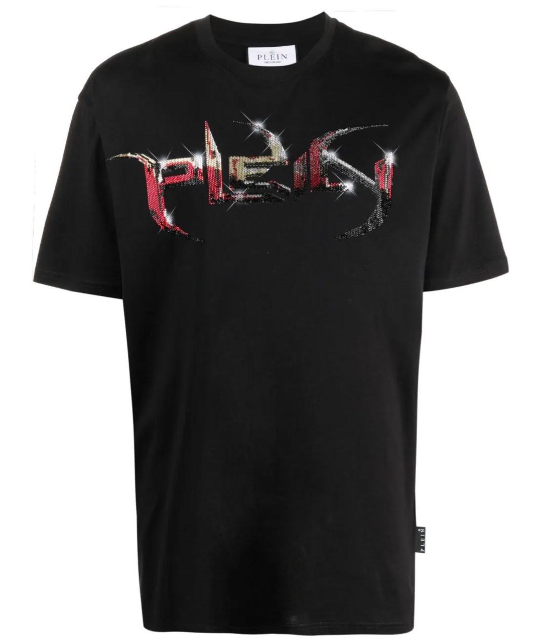 PHILIPP PLEIN Черная хлопковая футболка, фото 1