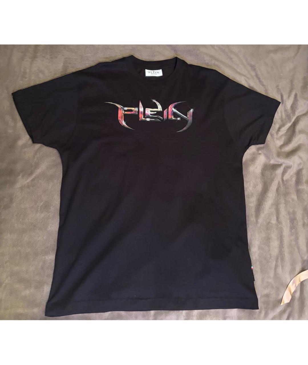 PHILIPP PLEIN Черная хлопковая футболка, фото 7