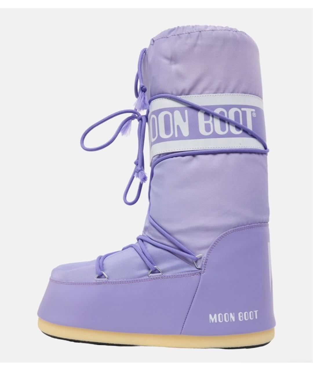 MOON BOOT Фиолетовые текстильные ботинки, фото 6
