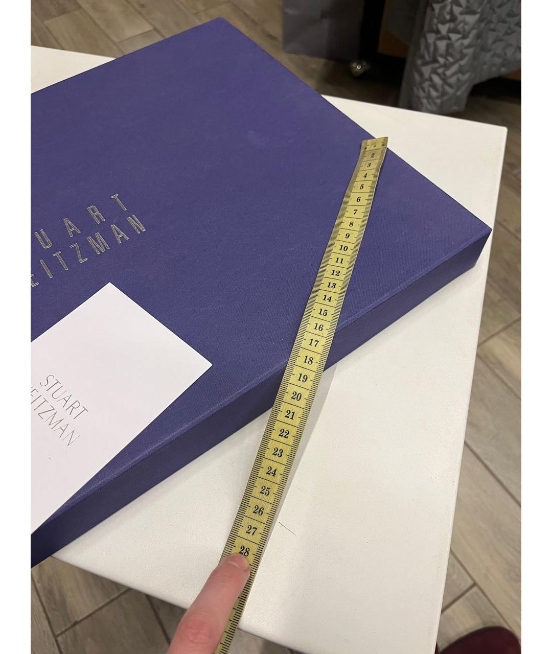 STUART WEITZMAN Бордовые замшевые ботфорты, фото 7