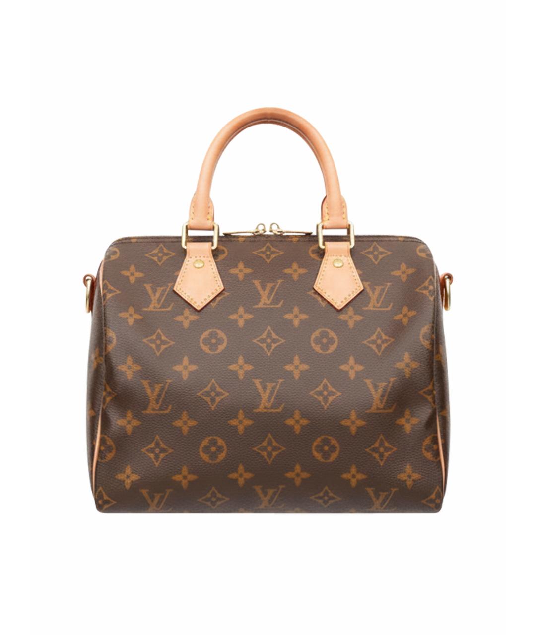 LOUIS VUITTON Коричневая кожаная сумка с короткими ручками, фото 1