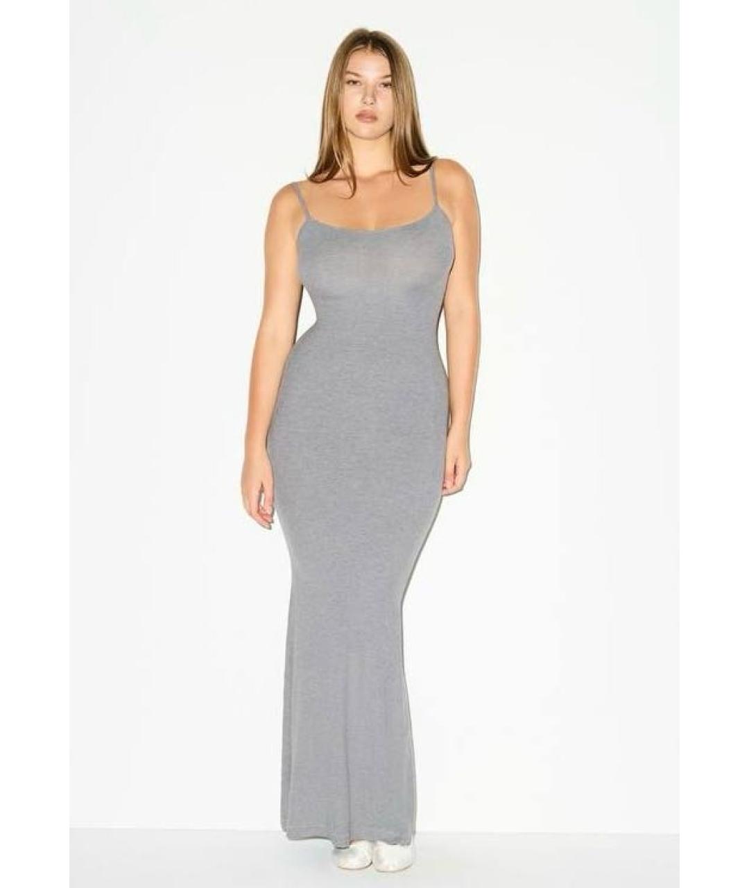 SKIMS Серое полиэстеровое повседневное платье, фото 2