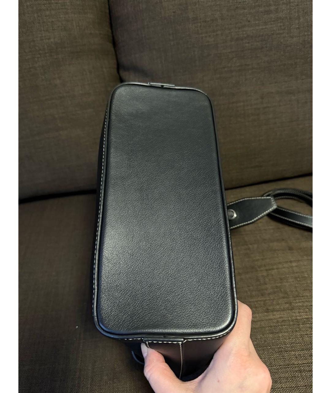 LANCEL Черная кожаная сумка тоут, фото 5