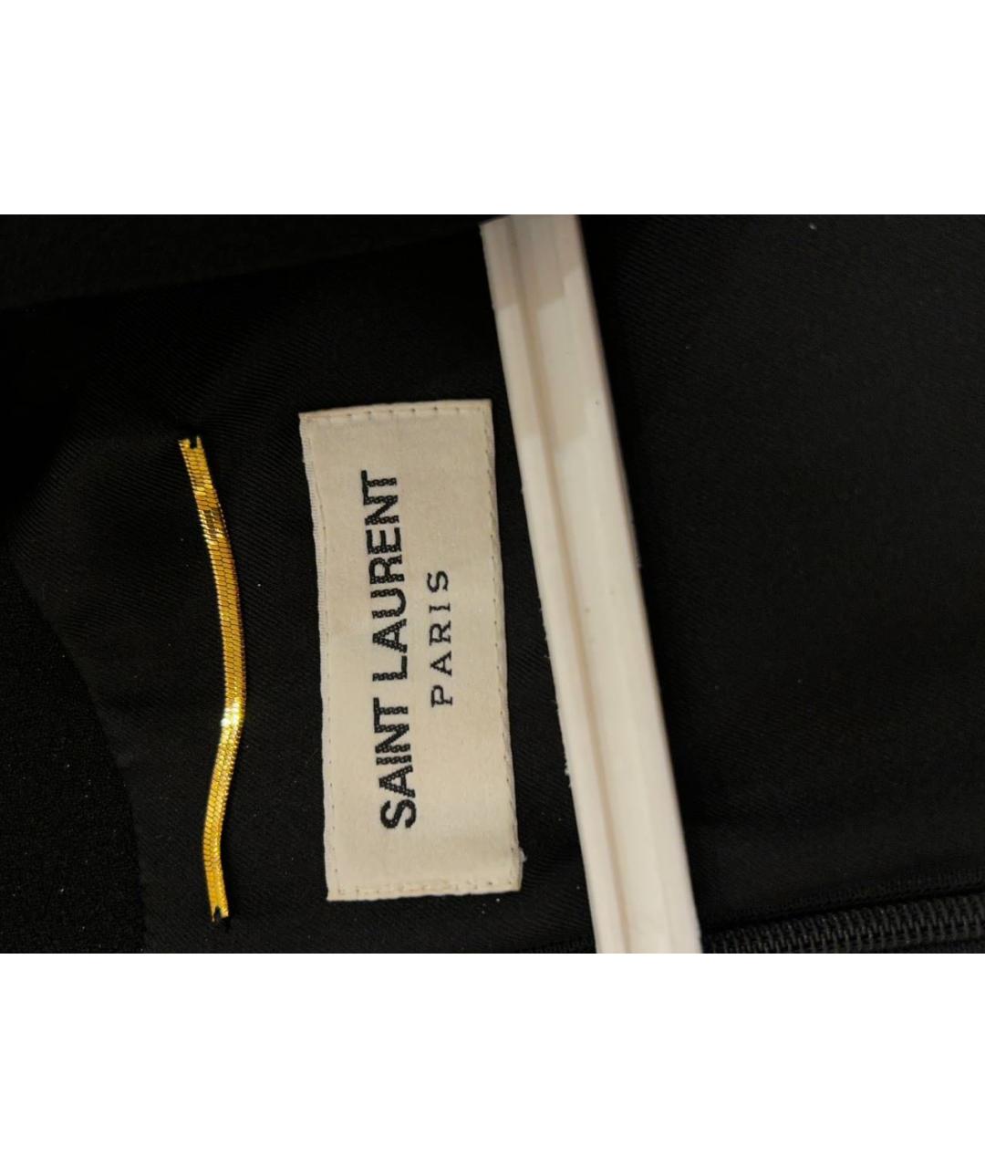 SAINT LAURENT Черное коктейльное платье, фото 4