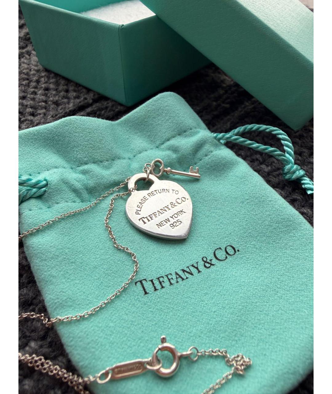 TIFFANY&CO Серебряная серебряная подвеска, фото 6