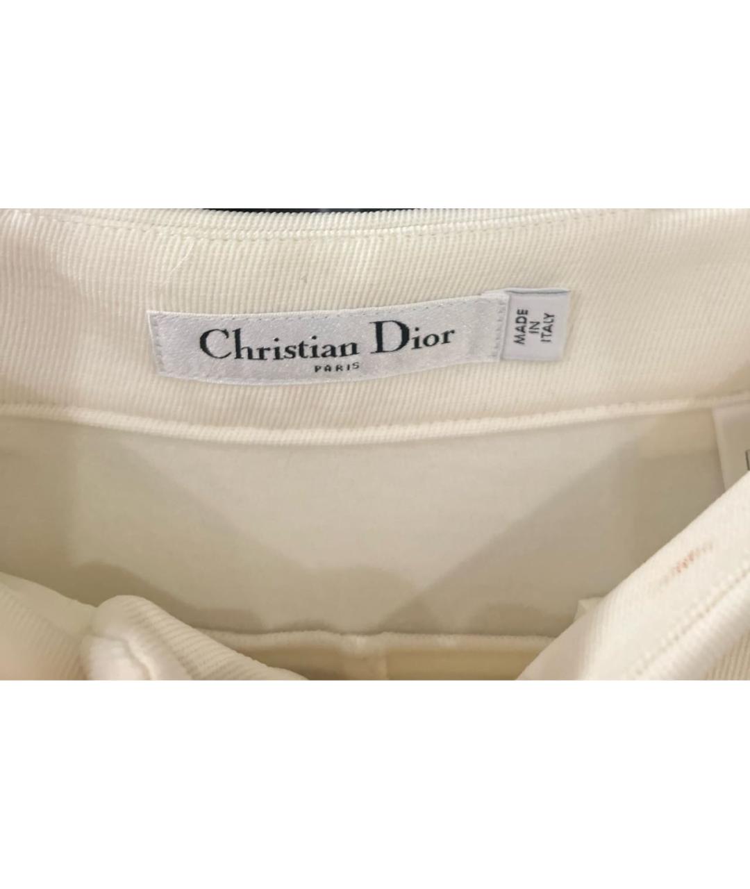 CHRISTIAN DIOR Белые полиамидовые спортивные брюки и шорты, фото 3