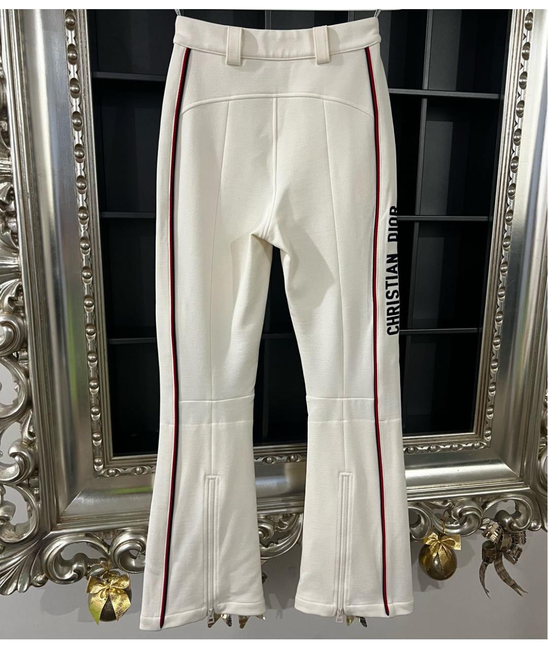 CHRISTIAN DIOR Белые полиамидовые спортивные брюки и шорты, фото 2