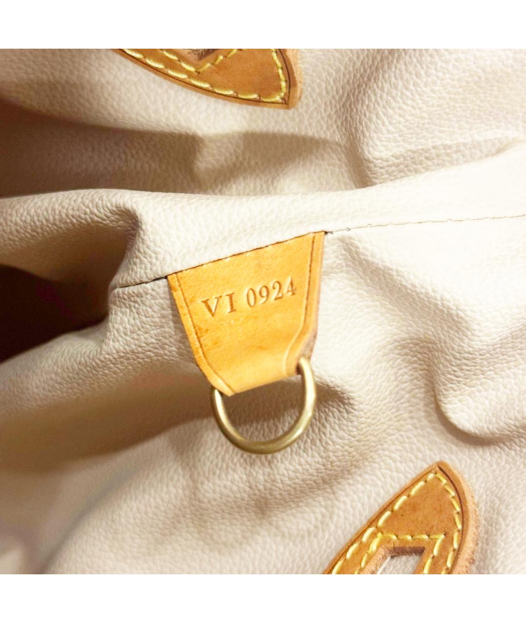 LOUIS VUITTON Коричневая кожаная сумка через плечо, фото 9