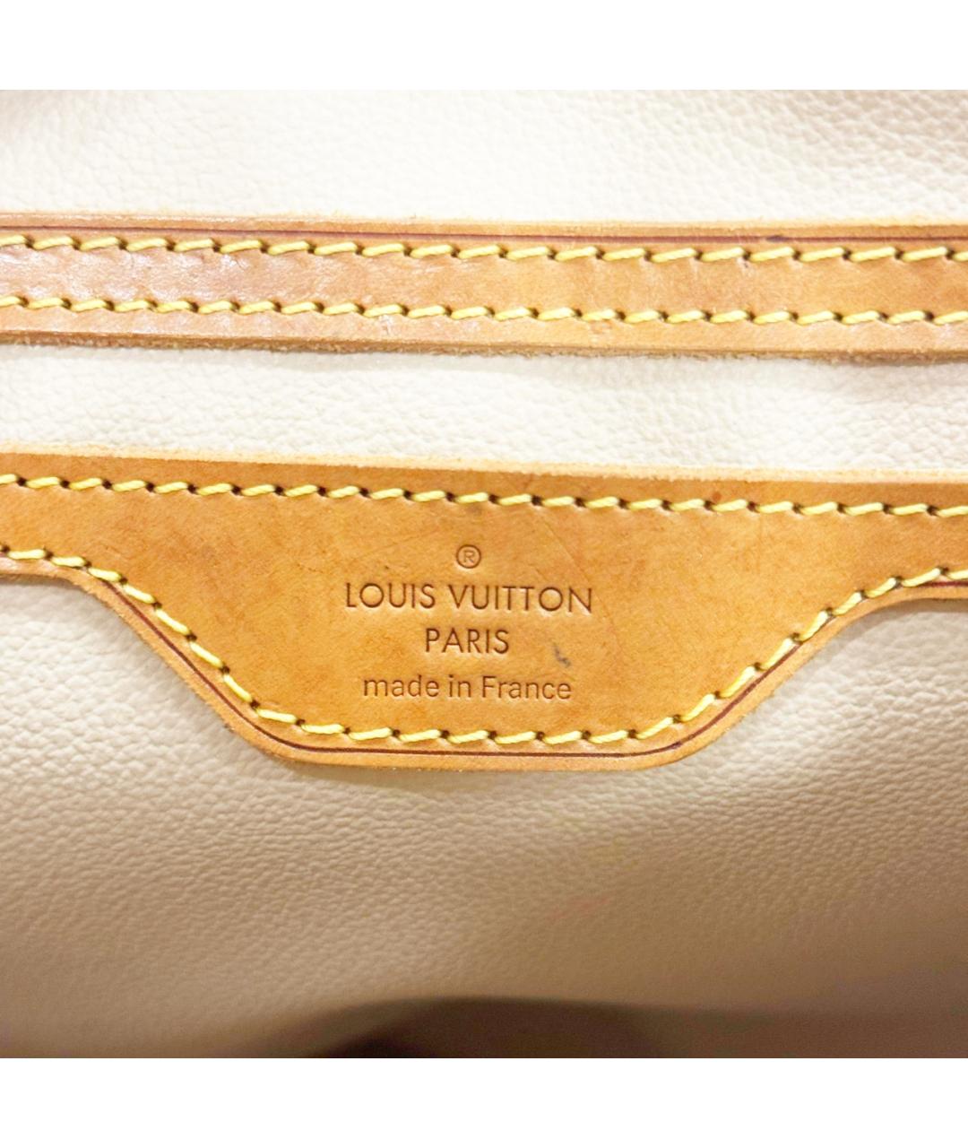 LOUIS VUITTON Коричневая кожаная сумка через плечо, фото 8